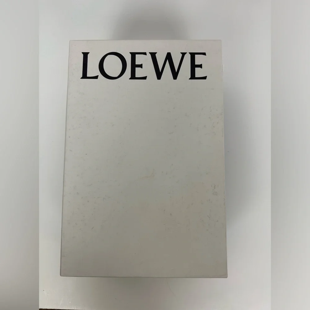 Loewe Caramel Brown Suede and Leather Mule Slide Sandals Sz 38 - Picture 8 of 9